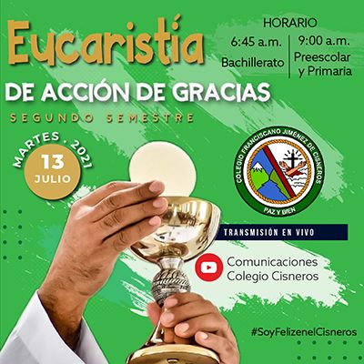 EUCARISTÍA DE ACCIÓN DE GRACIAS