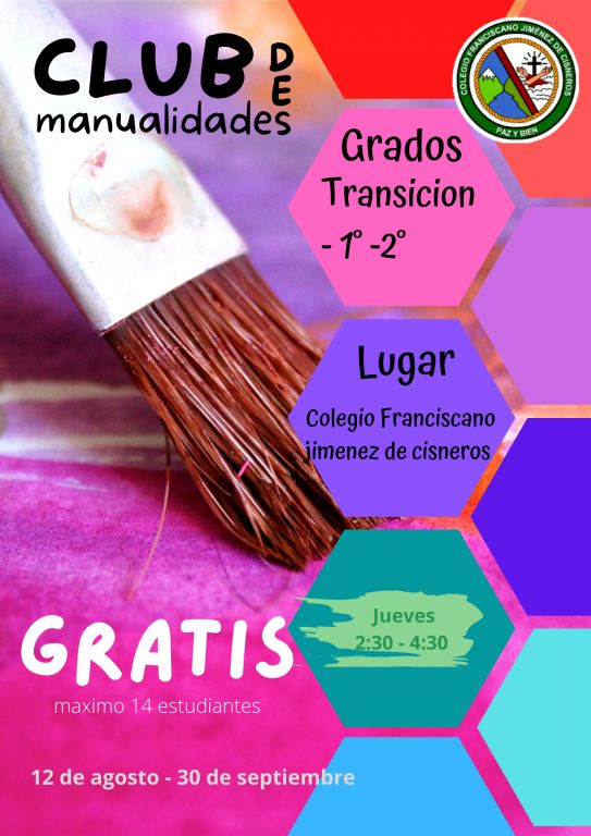 CLUB DE MANUALIDADES, ¡INSCRÍBETE!