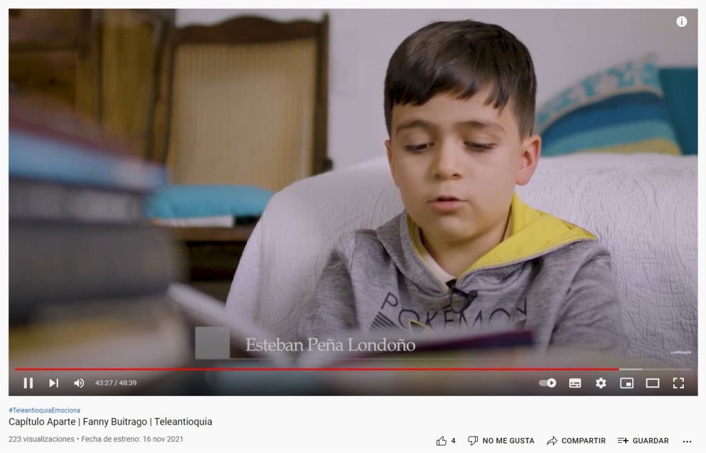 ESTUDIANTE CISNERISTA PARTICIPÓ EN HOMENAJE A ESCRITORA COLOMBIANA