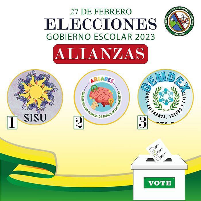 Gobierno Escolar 2023: Alianzas y votaciones