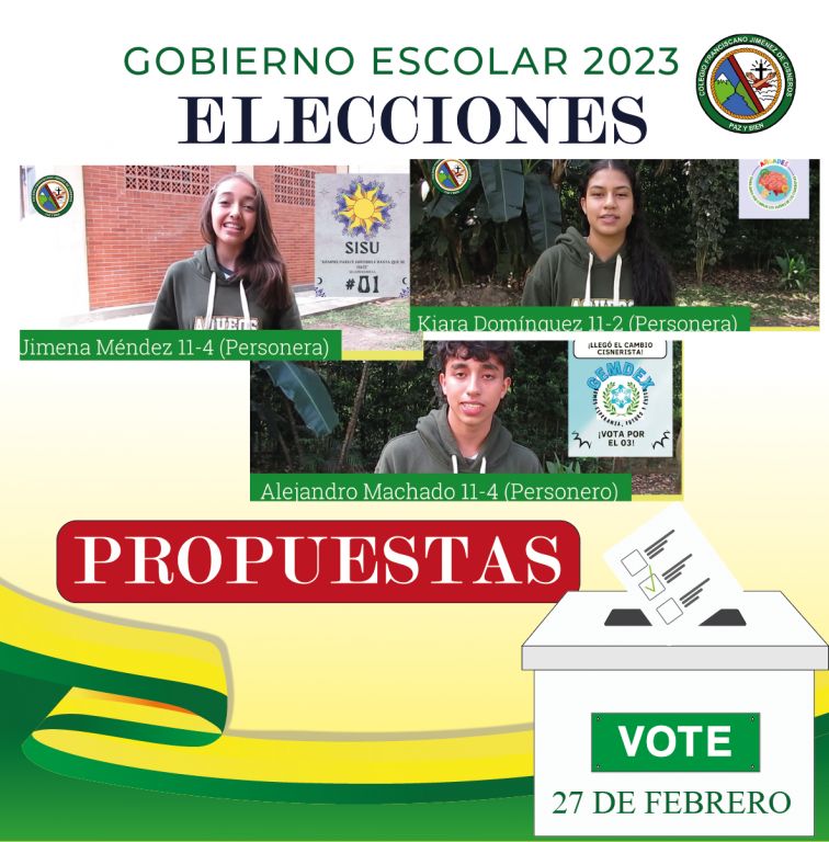 EN VIDEO: PROPUESTAS ALIANZAS GOBIERNO ESCOLAR 2023