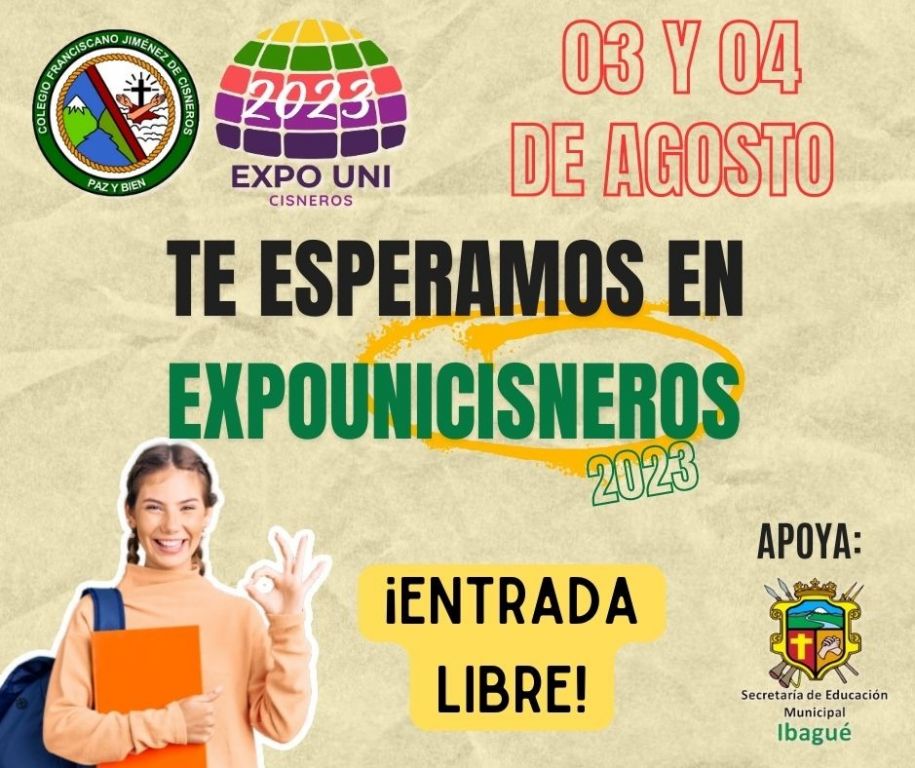 REPROGRAMACIÓN EXPOUNICISNEROS 2023: Se realizará el próximo jueves 03 y viernes 04 de agosto.