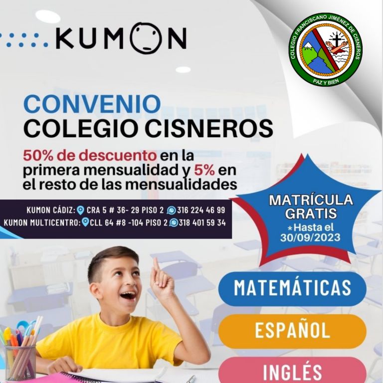 COLEGIO CISNEROS FIRMÓ CONVENIO CON KUMON