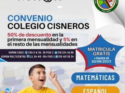 COLEGIO CISNEROS FIRMÓ CONVENIO CON KUMON 