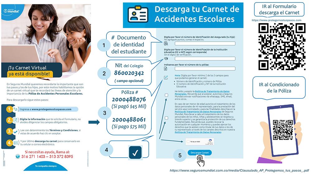 INFORMACIÓN IMPORTANTE: PÓLIZA DE SEGUROS