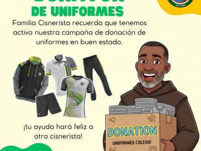 GRAN DONATÓN DE UNIFORMES EN EL COLEGIO CISNEROS 